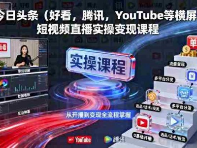 今日头条短视频直播实操变现教程
