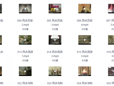 中国风水文化纪录片全100集高清完整版资源
