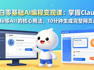 小白零基础AI编程变现课：Claude Code实战与网页应用生成教程