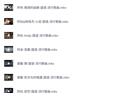 MTV精选1万首带卡拉OK音轨经典MV资源