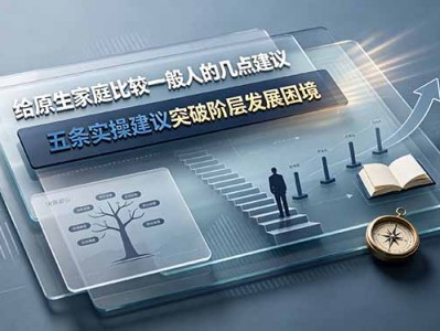 原生家庭一般者的阶层突破五条实操建议