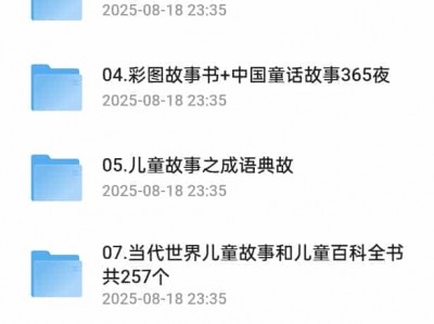 儿童睡前故事大合集音频视频资源