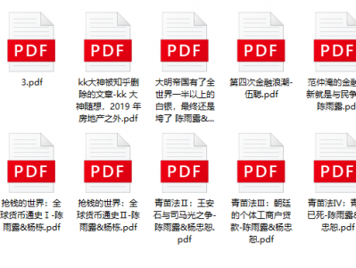 天涯论坛KK大神三部曲与金融书籍PDF资源257M